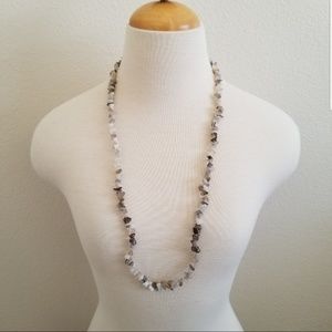 Agate Gemstone Chip Necklace
